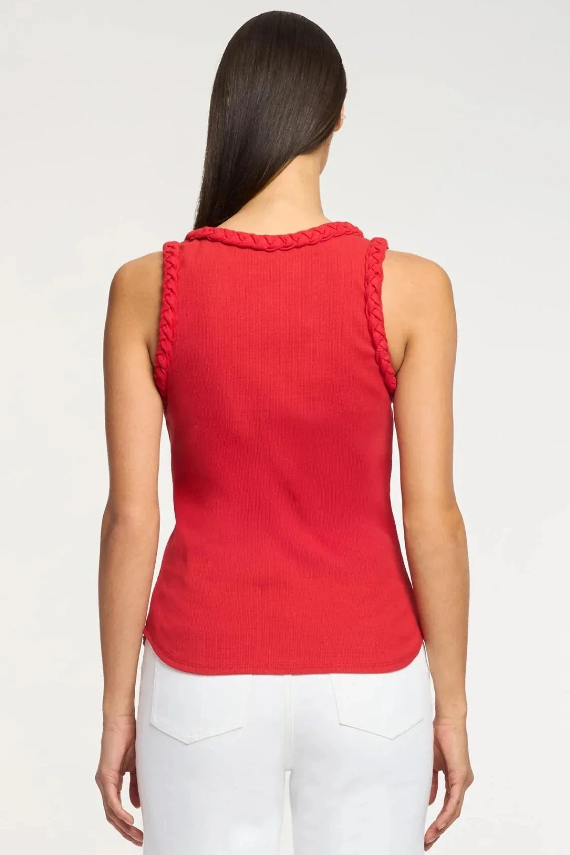 Cinq A Sept Braided Tank Top Goji Berry