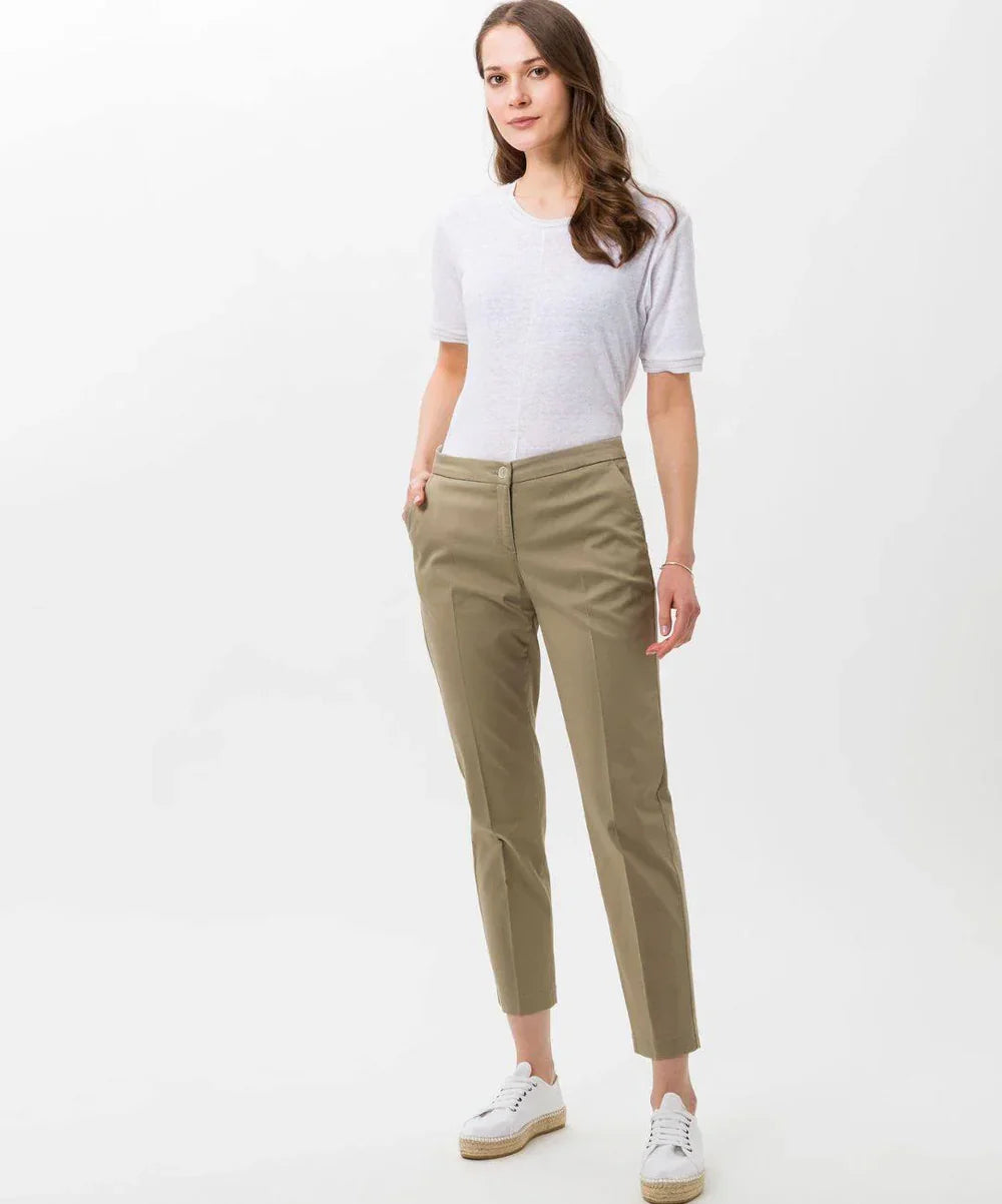 BRAX Maron - Pantalon en coton City Sport - Coupe Slim