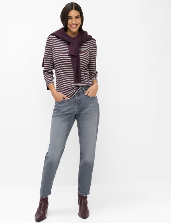 Brax Style Cleo Polo Shirt - Blackberry Violet