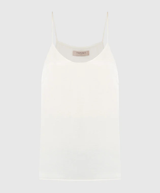 Twinset Satin top with thin shoulder straps