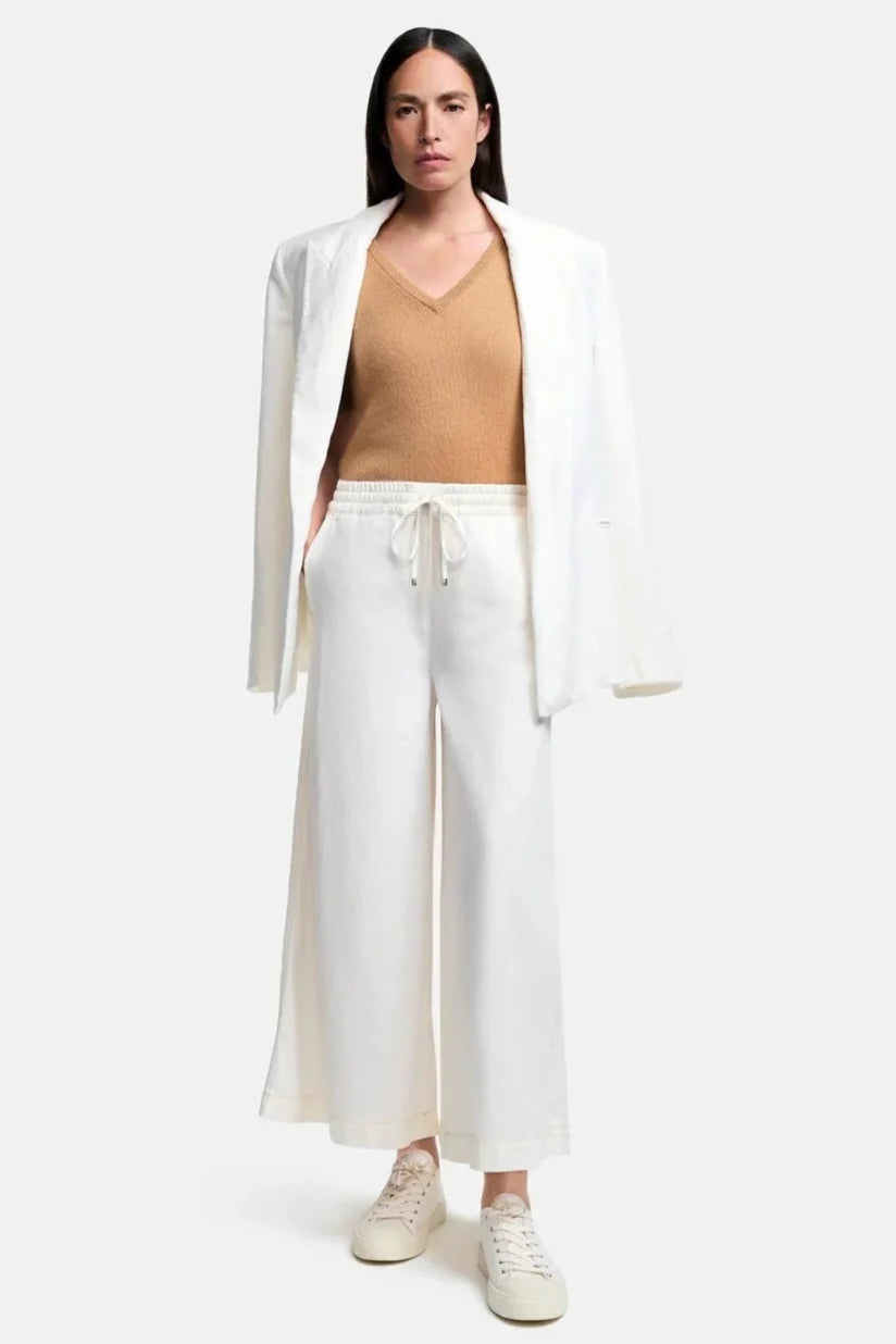 Cambio Alma Cropped Pant Off White