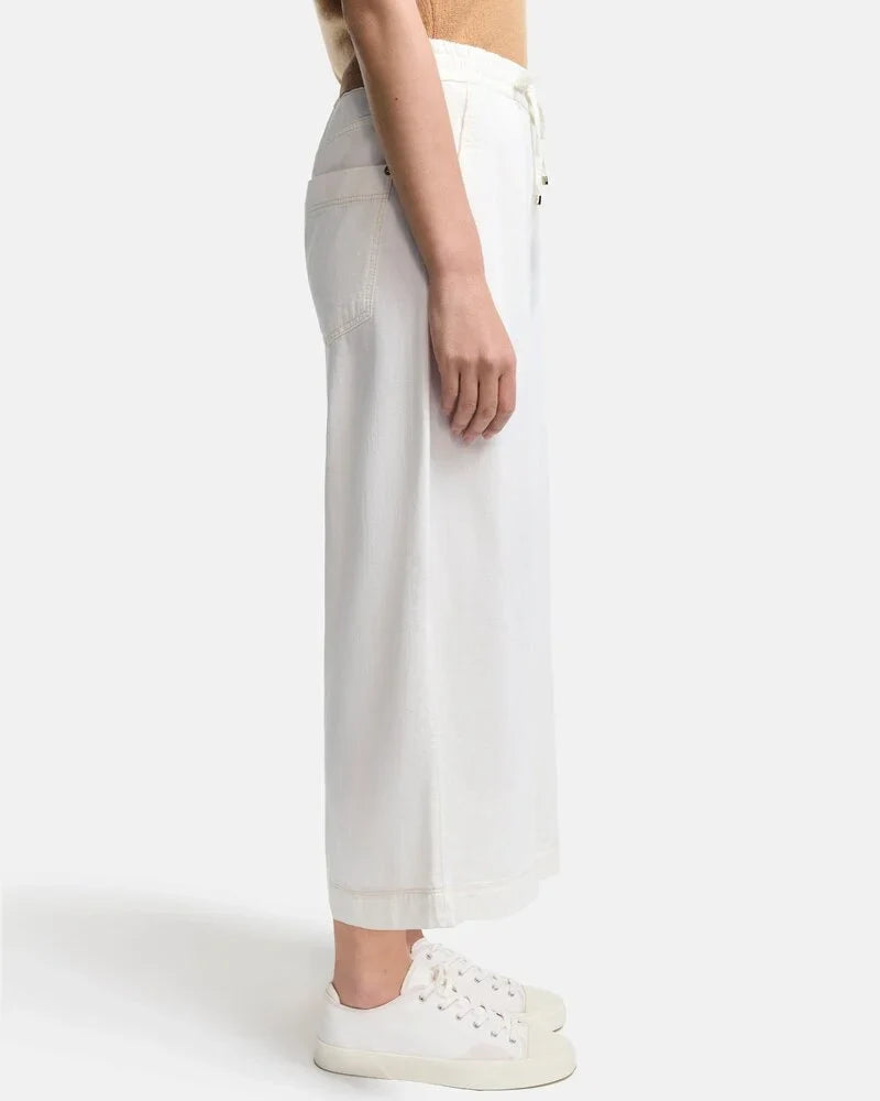 Cambio Alma Cropped Pant Off White