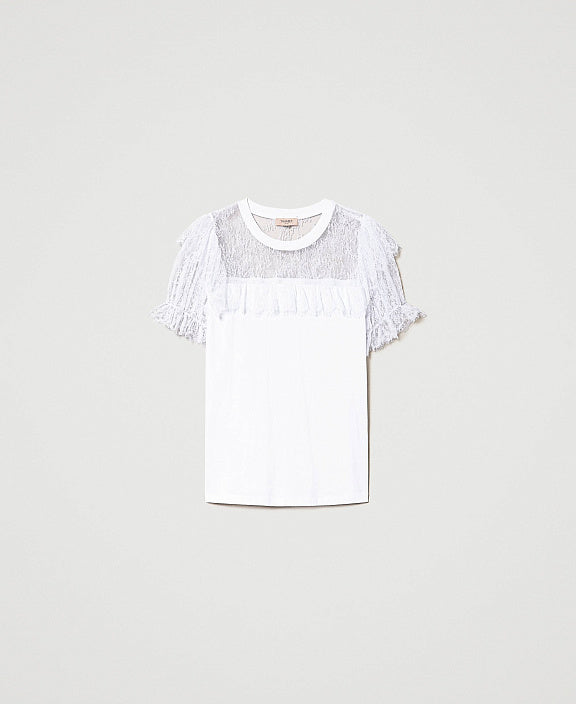 T-shirt Twinset en dentelle
