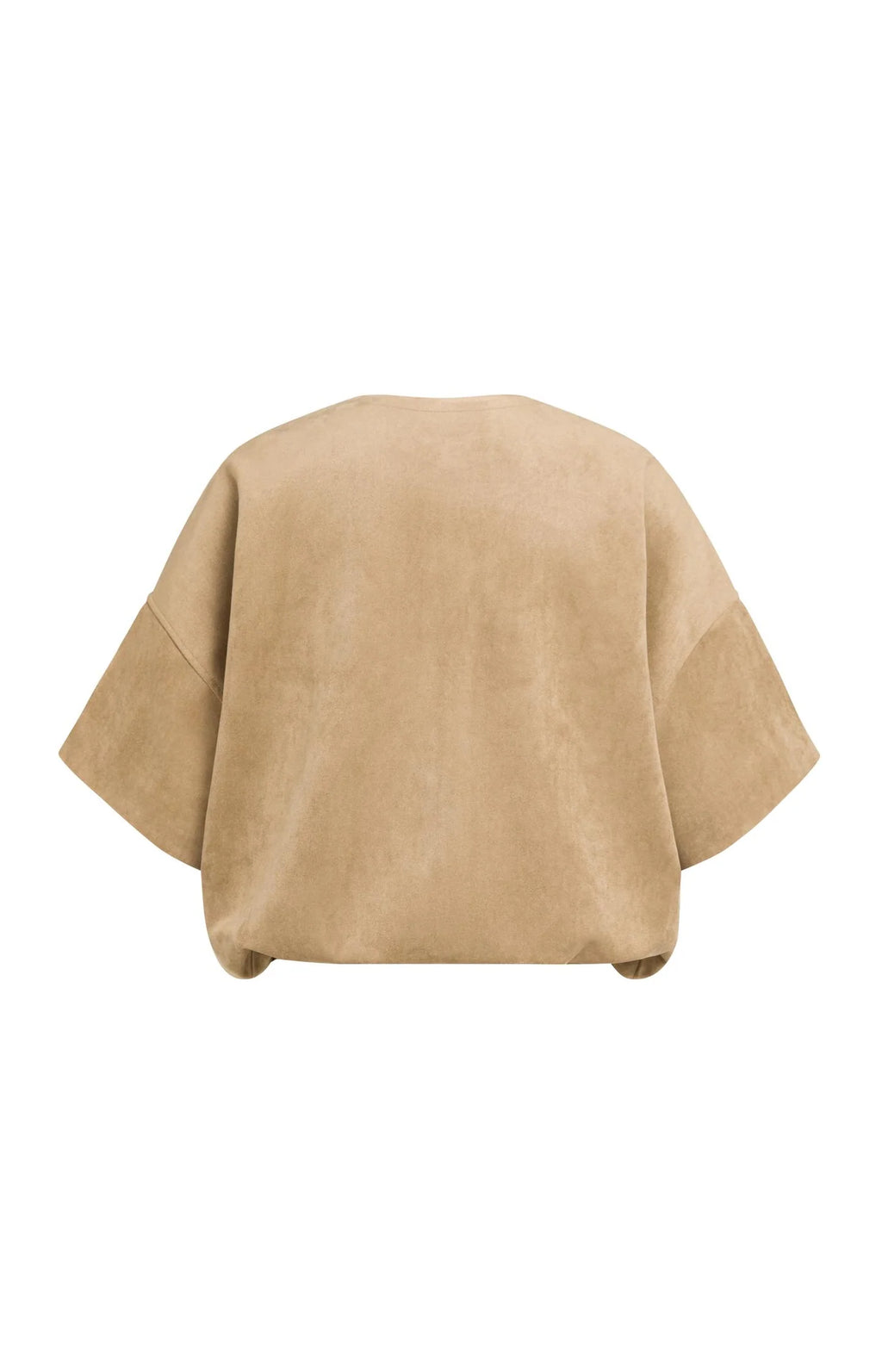 YAYA Oversized shortsleeve suedine jacket