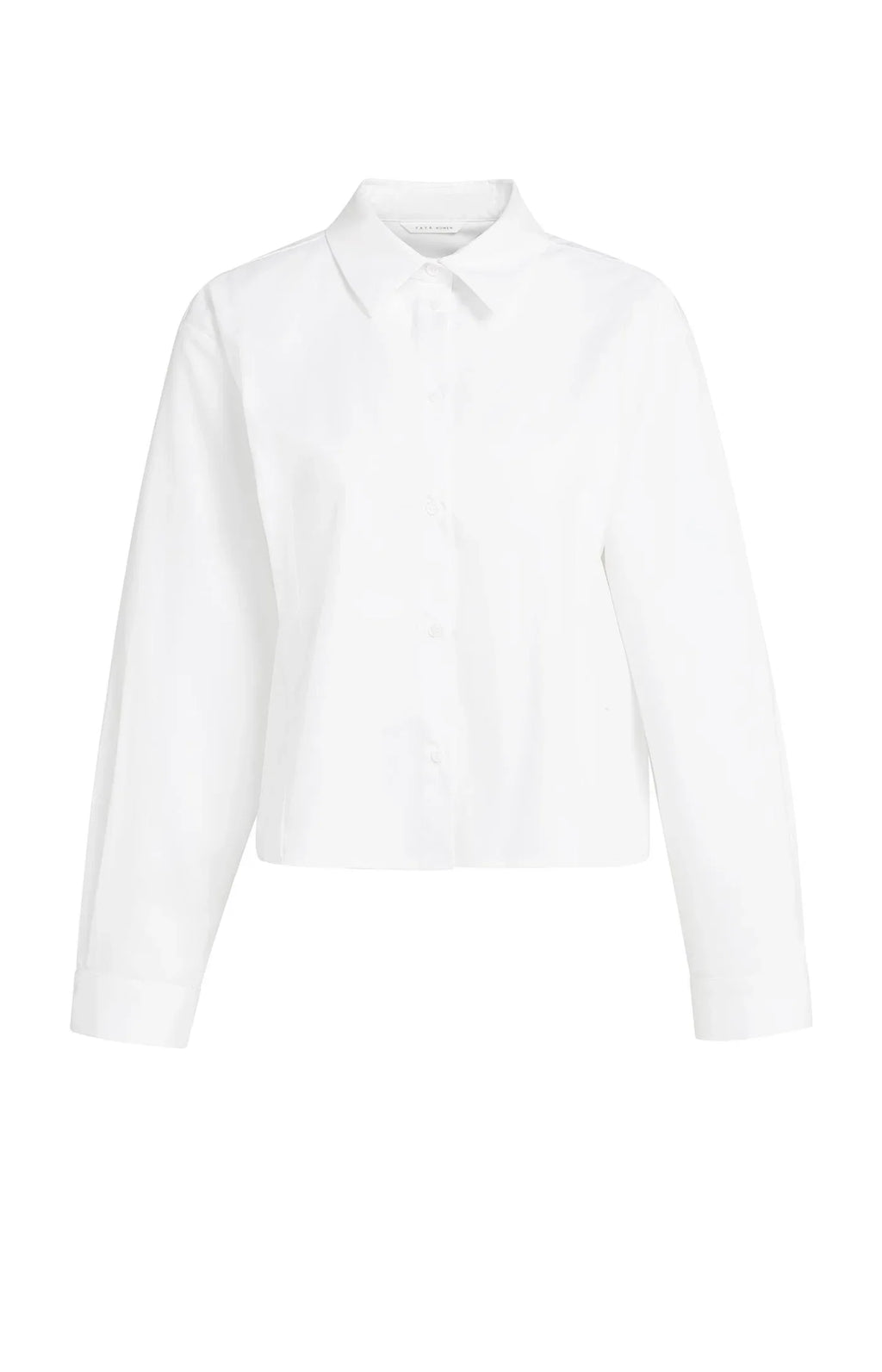 Yaya blouse en popeline avec détail boutonné