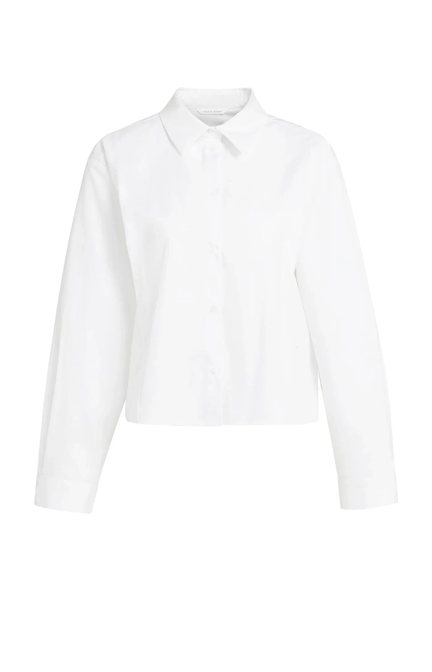 Yaya blouse en popeline avec détail boutonné