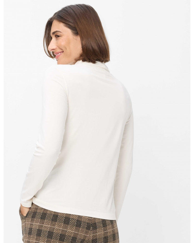 Brax Carina Women's Turtleneck - Soft Ecru