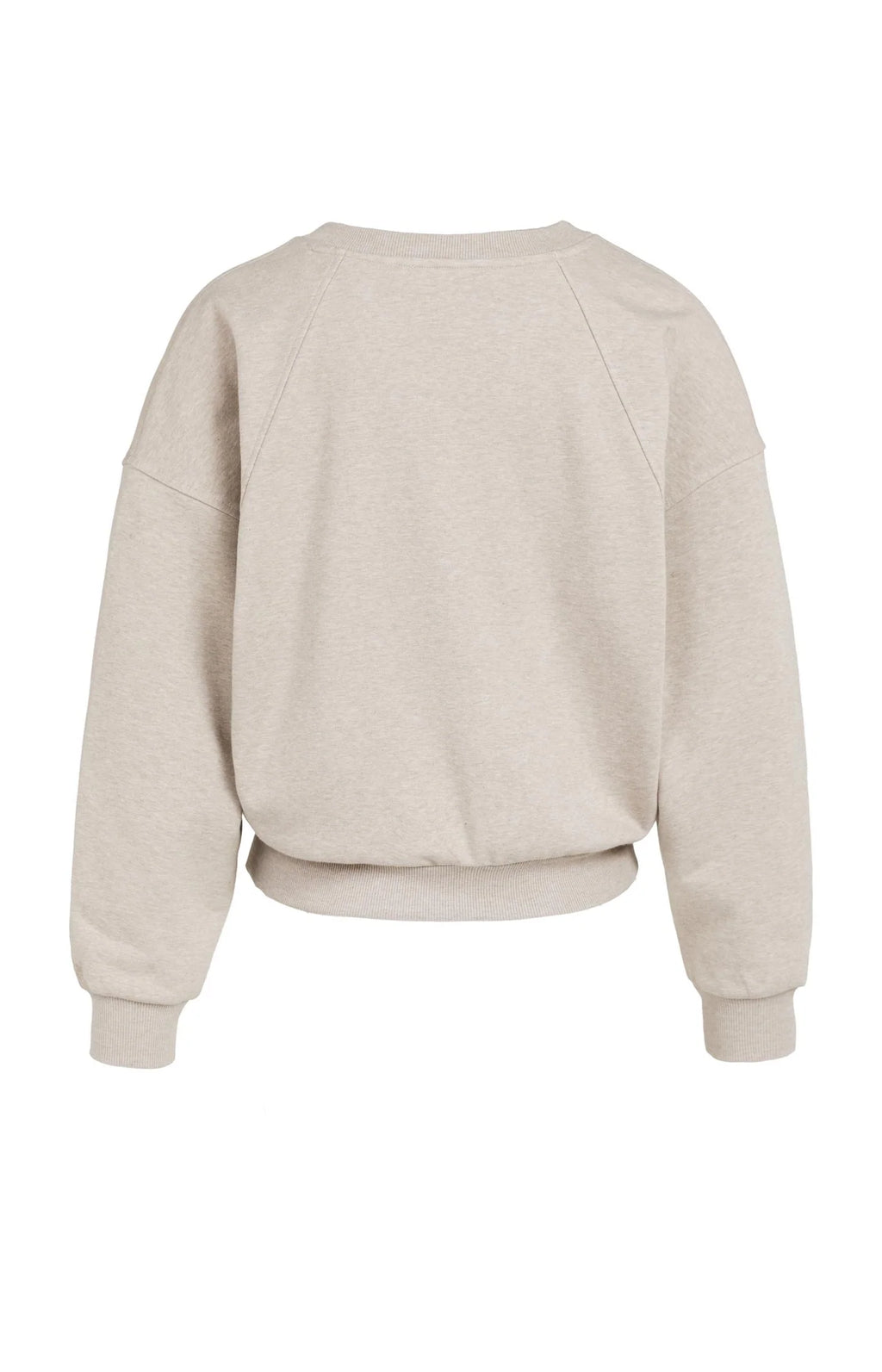 YAYA V-neck sweatshirt with woven collar