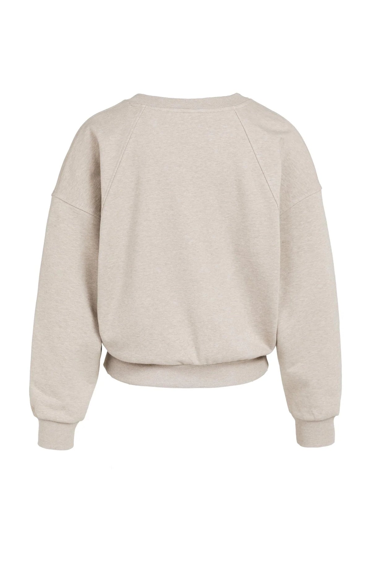 YAYA V-neck sweatshirt with woven collar