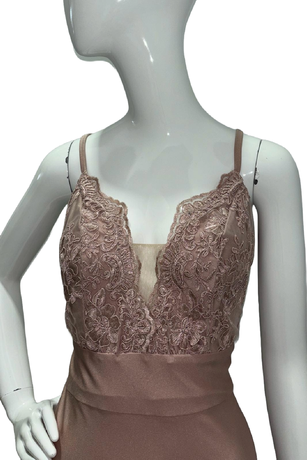 Robe en dentelle col bénitier Jessica Angel