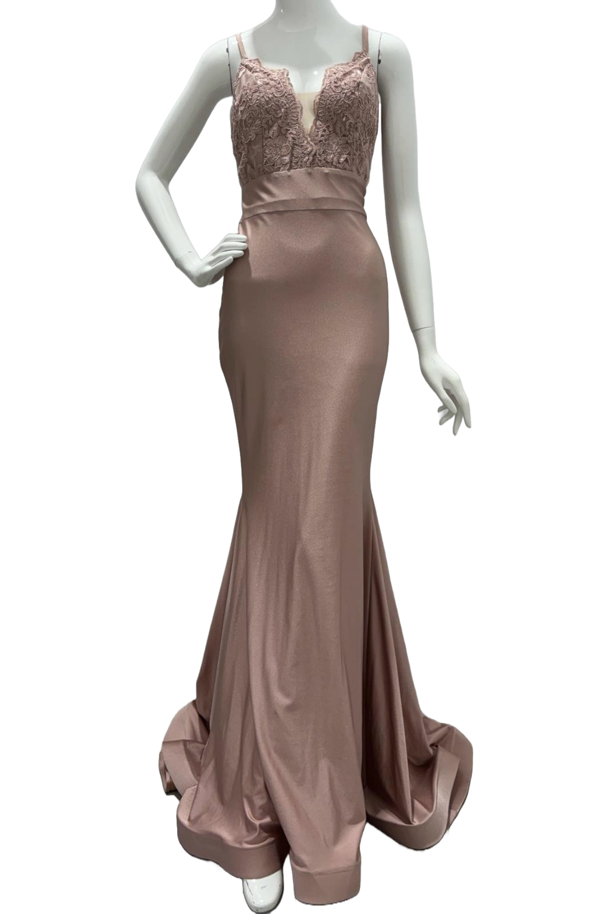 Robe en dentelle col bénitier Jessica Angel